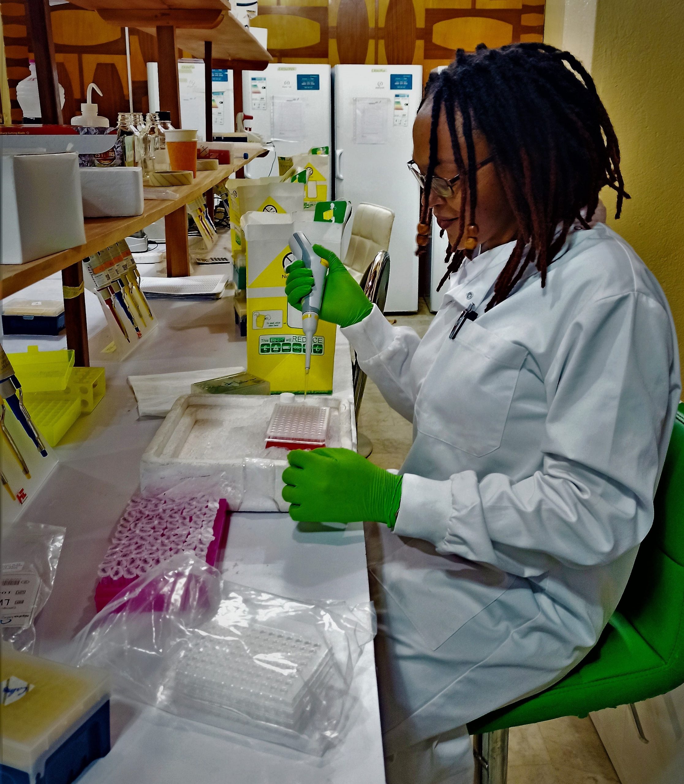 Amelie in Lab