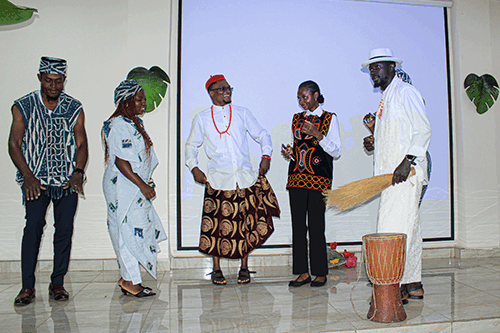 Fashion parade in traditional attire