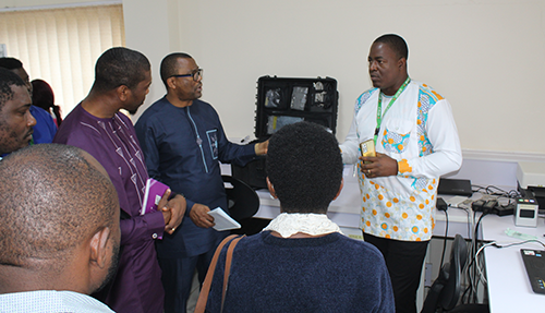 Dr Armel Tedjou presenting the bCUBE