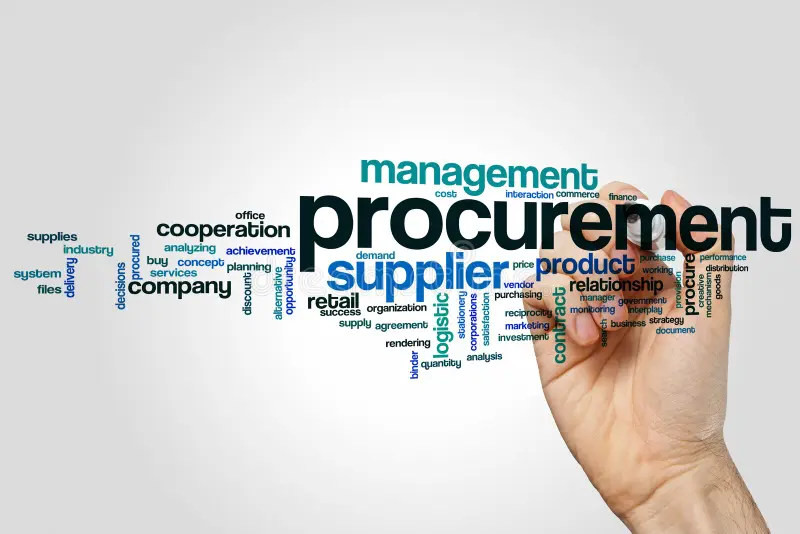 procurement-word-cloud-concept-grey-background-90731172